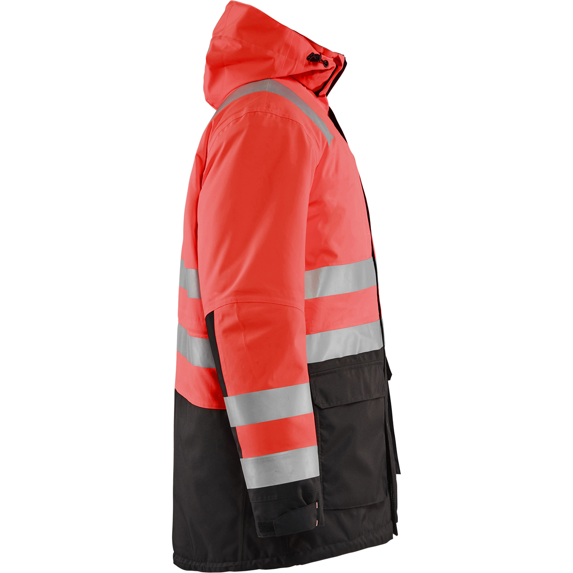 Blaklader High Vis Winter Parka, Red/Black (2)