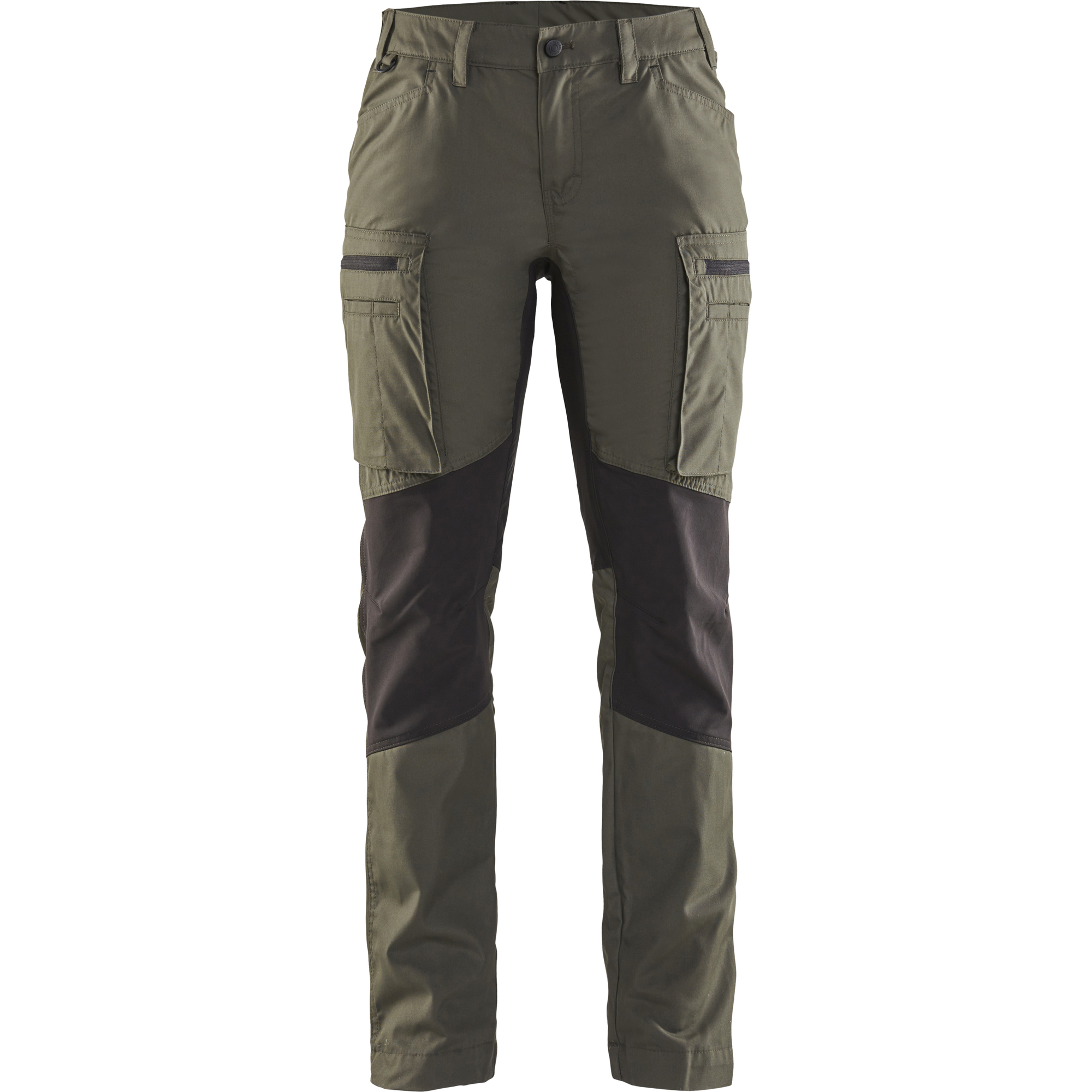 Blaklader Ladies Stretch Work Trousers, Army Green/Black