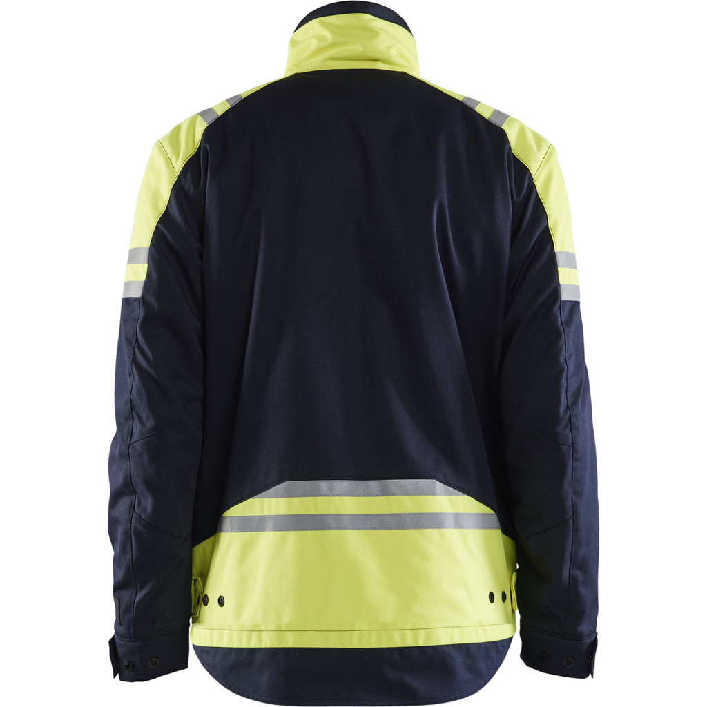 Blaklader Steel Work Jacket, Navy Blue/ Yellow (4)
