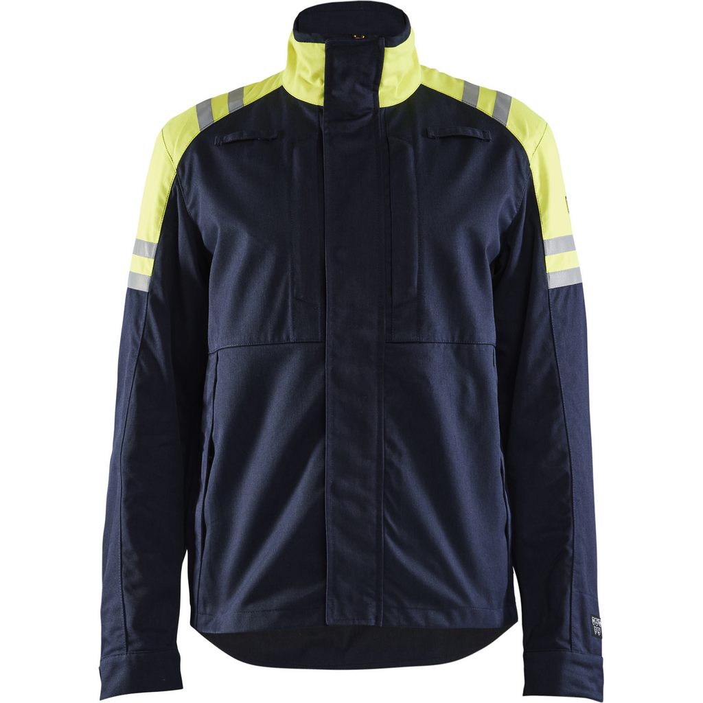 Blaklader Steel Work Jacket, Navy Blue/ Yellow