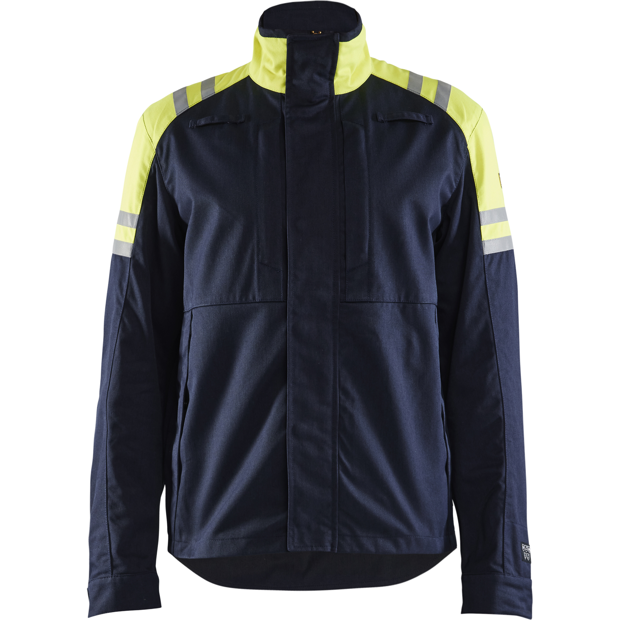 Blaklader Steel Work Jacket, Navy Blue/ Yellow
