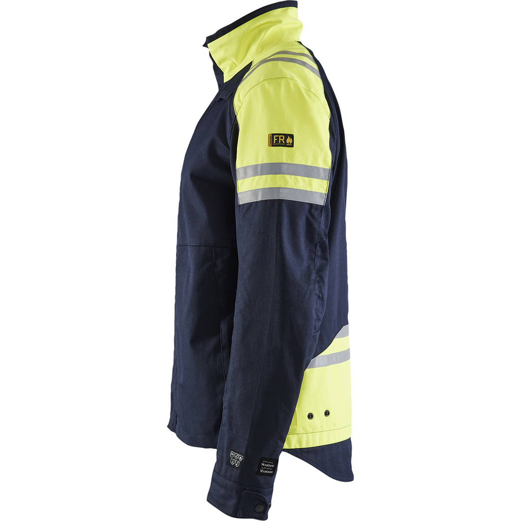 Blaklader Steel Work Jacket, Navy Blue/ Yellow (3)