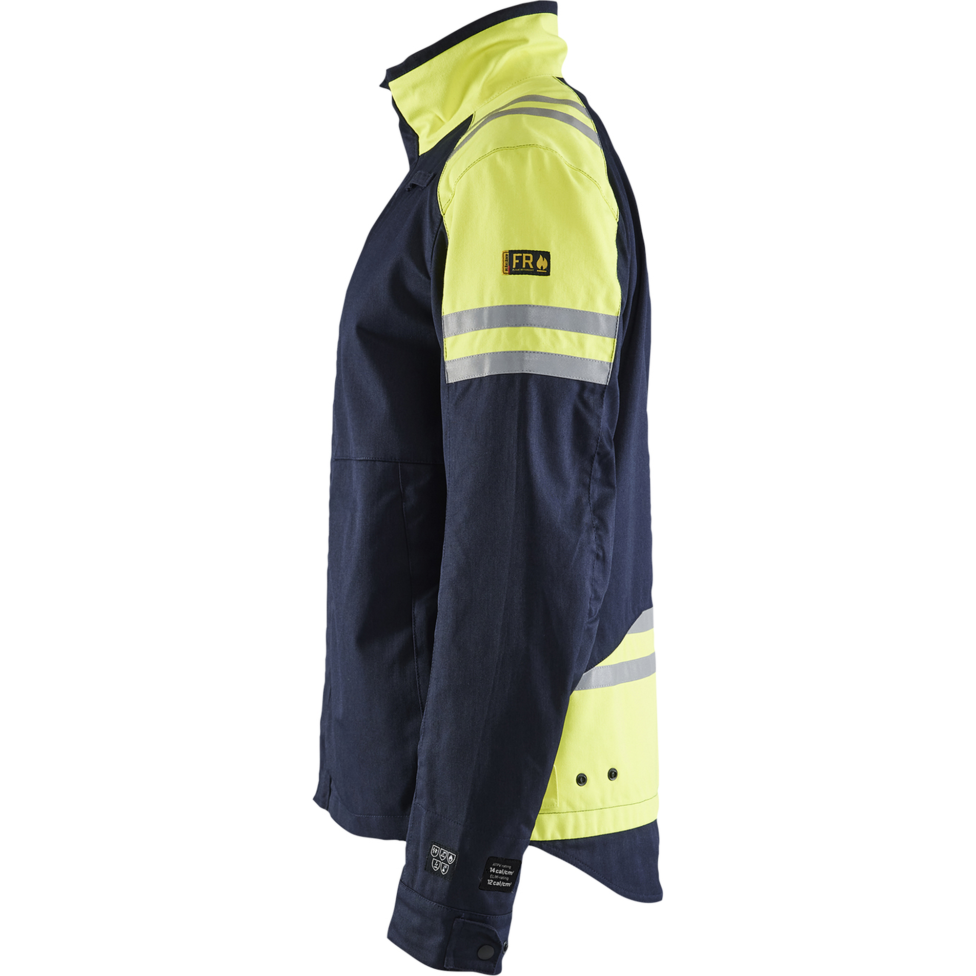 Blaklader Steel Work Jacket, Navy Blue/ Yellow (3)