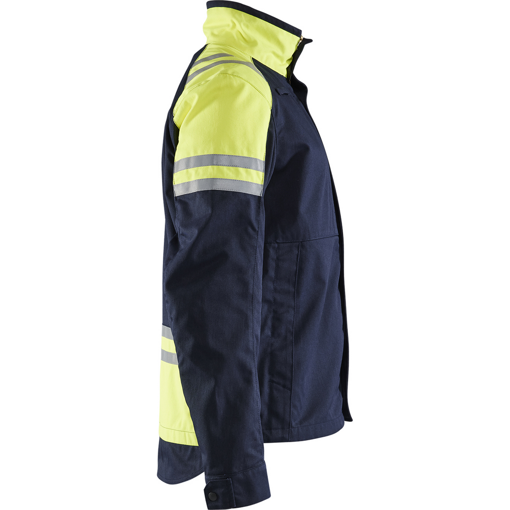 Blaklader Steel Work Jacket, Navy Blue/ Yellow (2)
