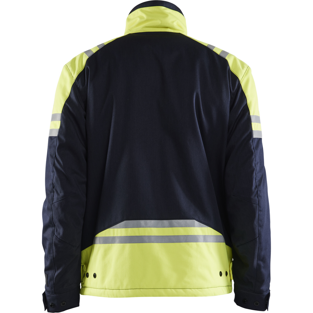 Blaklader Steel Winter Jacket, Navy/ Yellow (4)