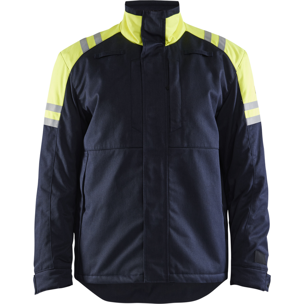 Blaklader Steel Winter Jacket, Navy/ Yellow