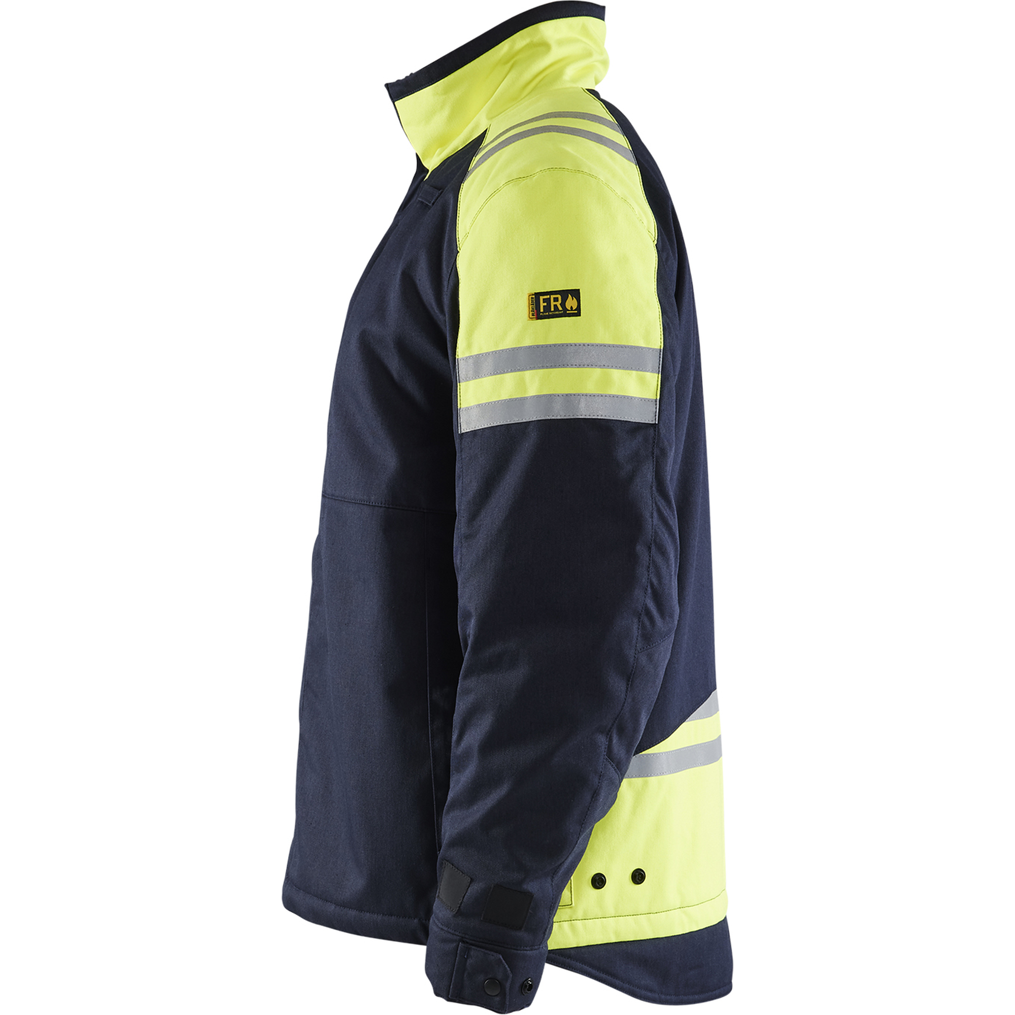 Blaklader Steel Winter Jacket, Navy/ Yellow (3)