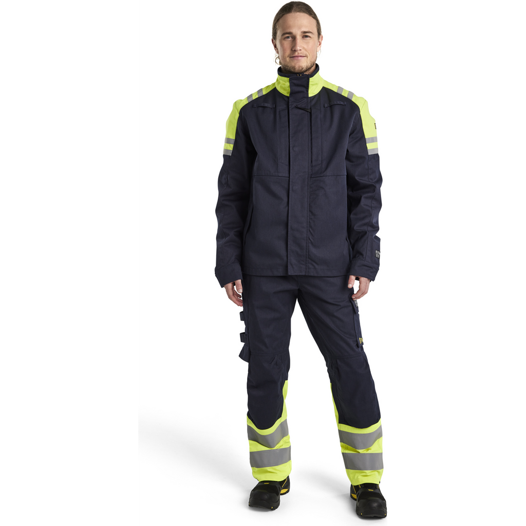 Blaklader Steel Winter Jacket, Navy/ Yellow (5)
