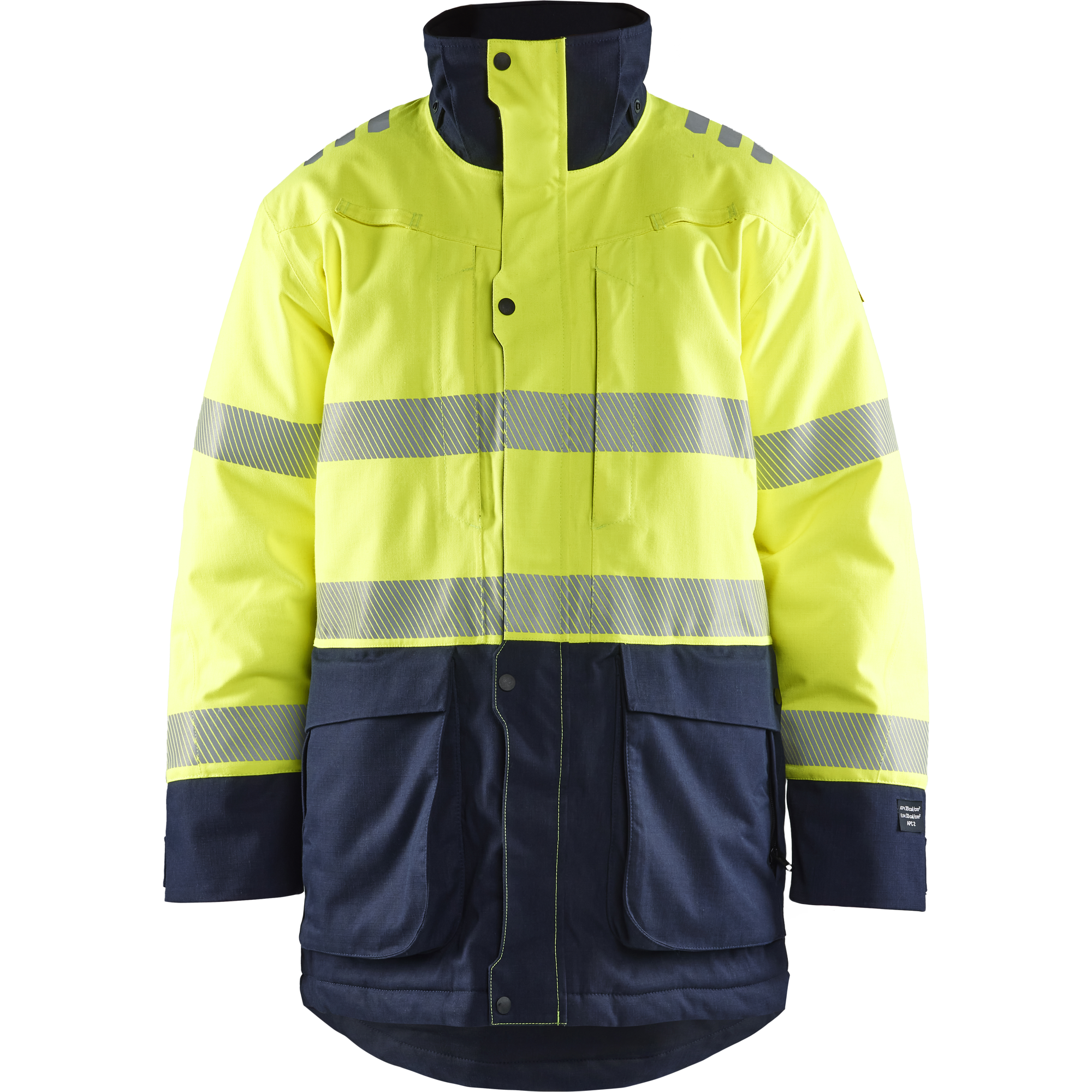 Blaklader Multinorm Winter Parka, Yellow/Navy