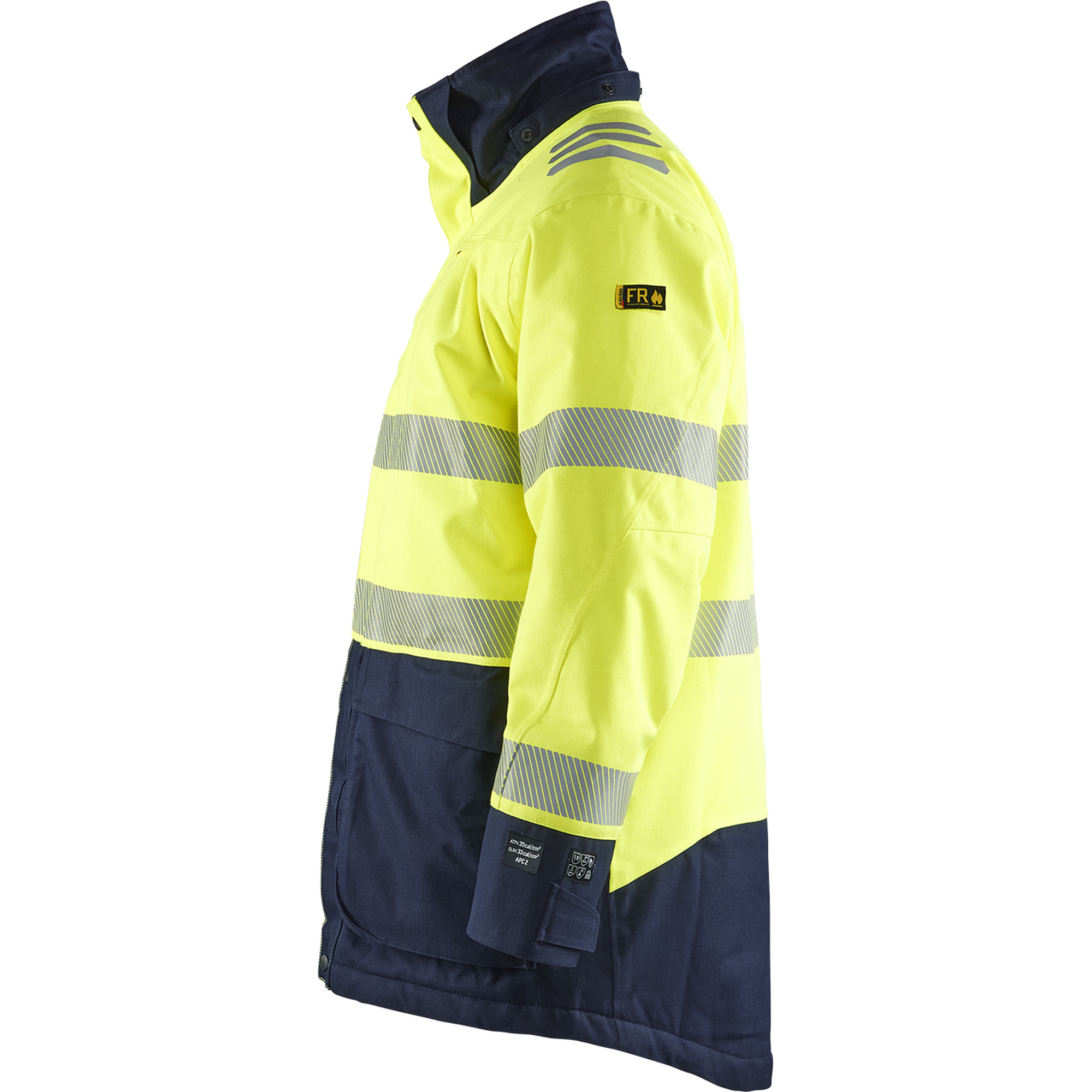 Blaklader Multinorm Winter Parka, Yellow/Navy (3)