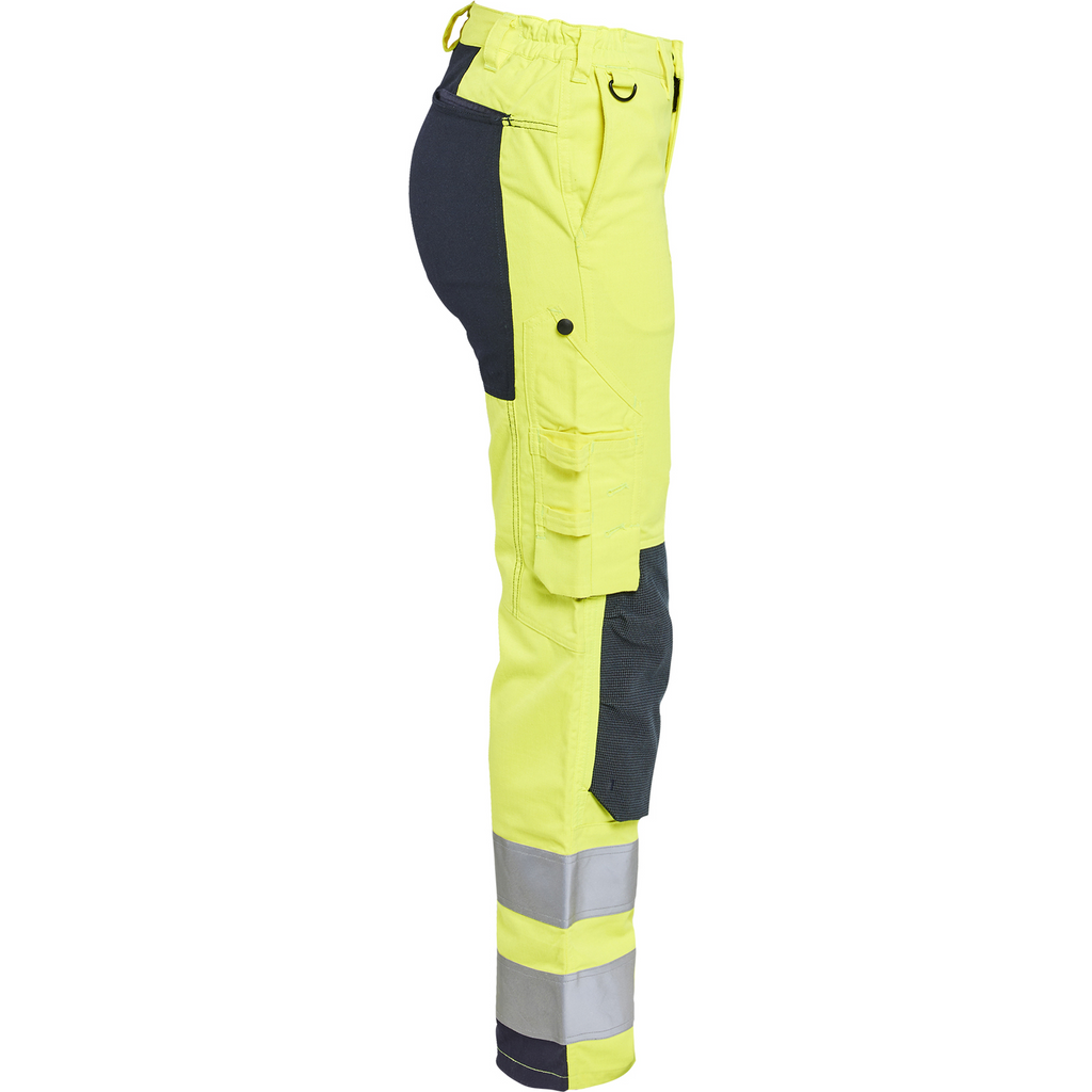 Blaklader Ladies Multi-Norm Stretch Work Trousers, Yellow/Navy (2)