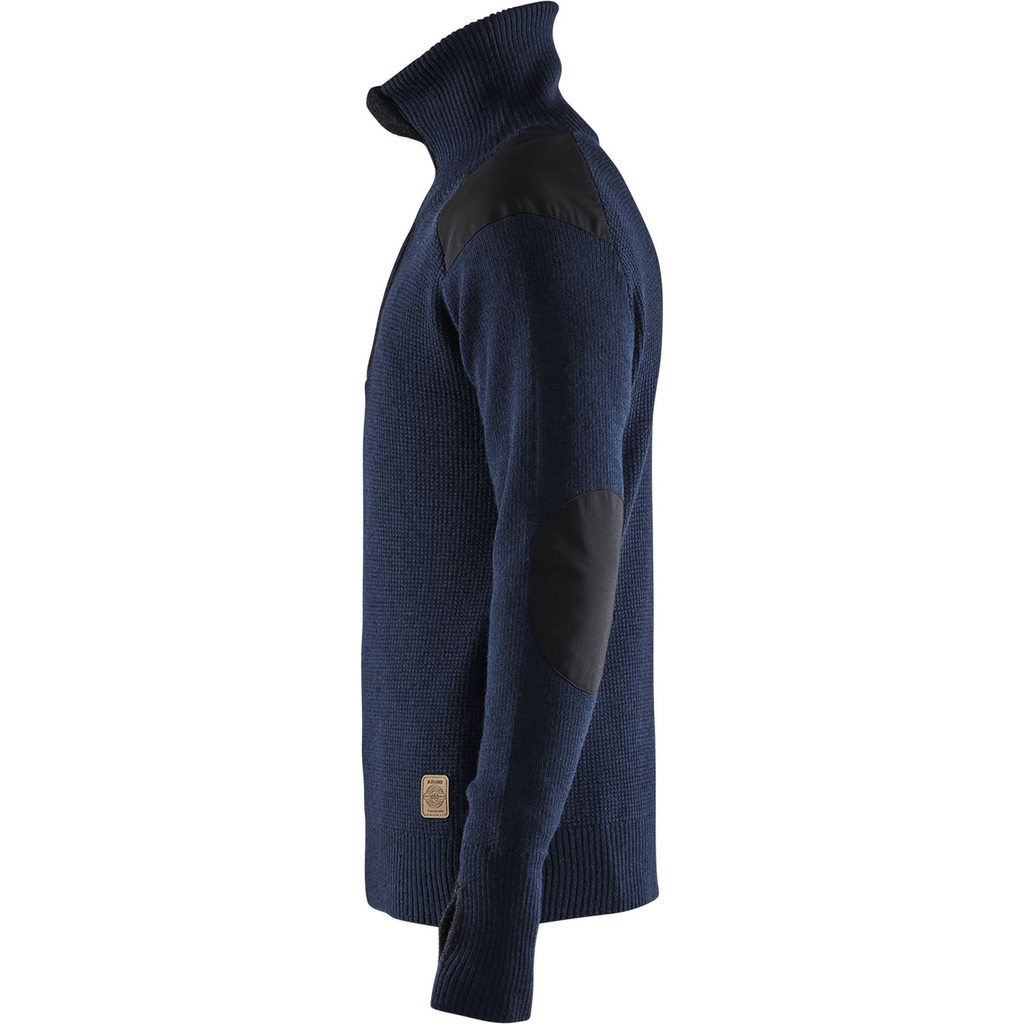Blaklader Wool Sweatshirt, Dark Navy/Dark Grey (3)