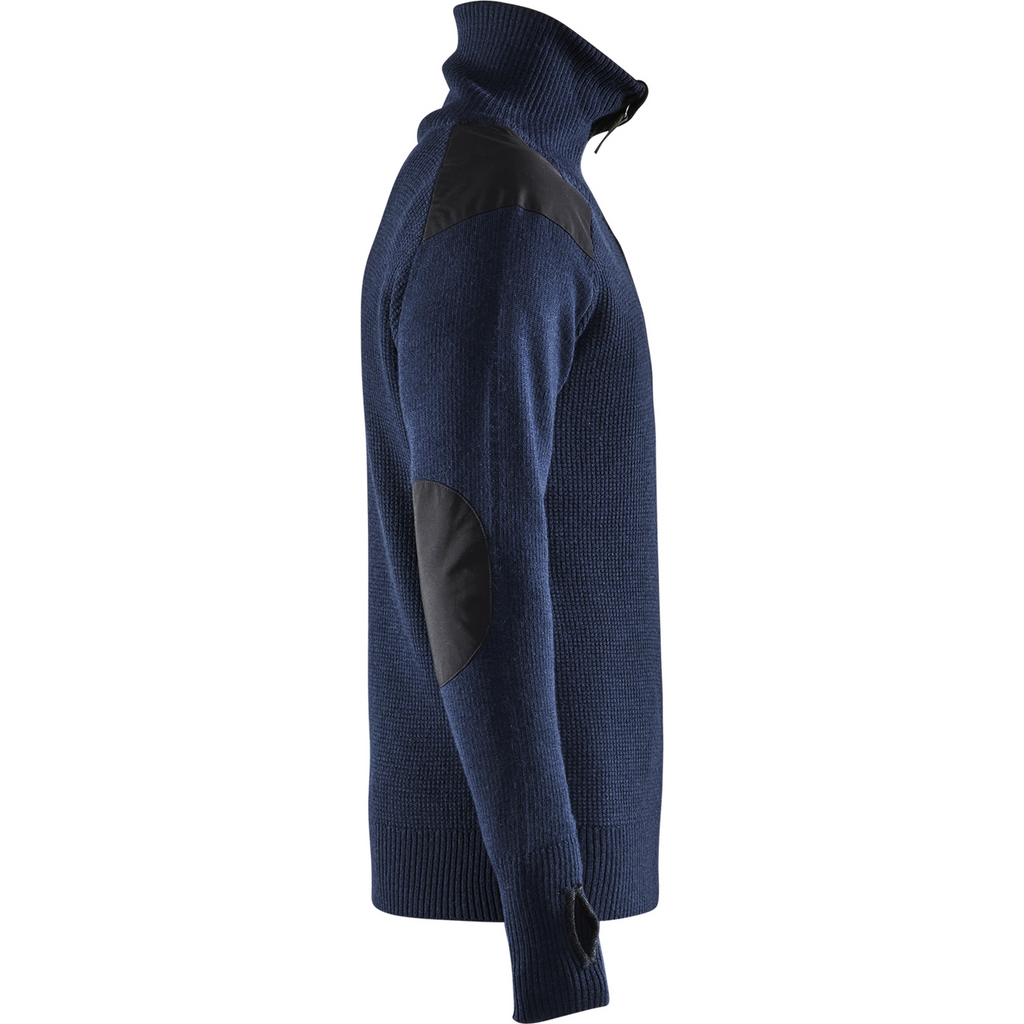 Blaklader Wool Sweatshirt, Dark Navy/Dark Grey (2)