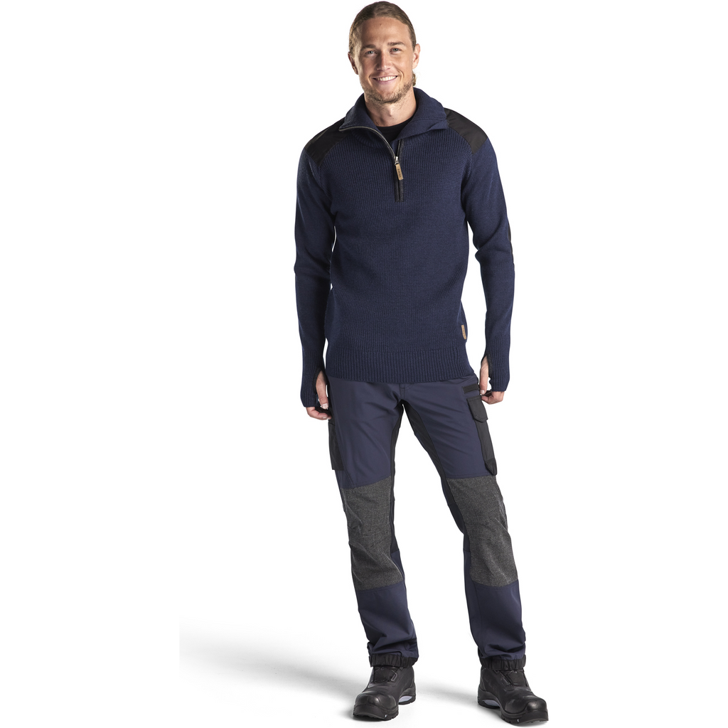 Blaklader Wool Sweatshirt, Dark Navy/Dark Grey (5)