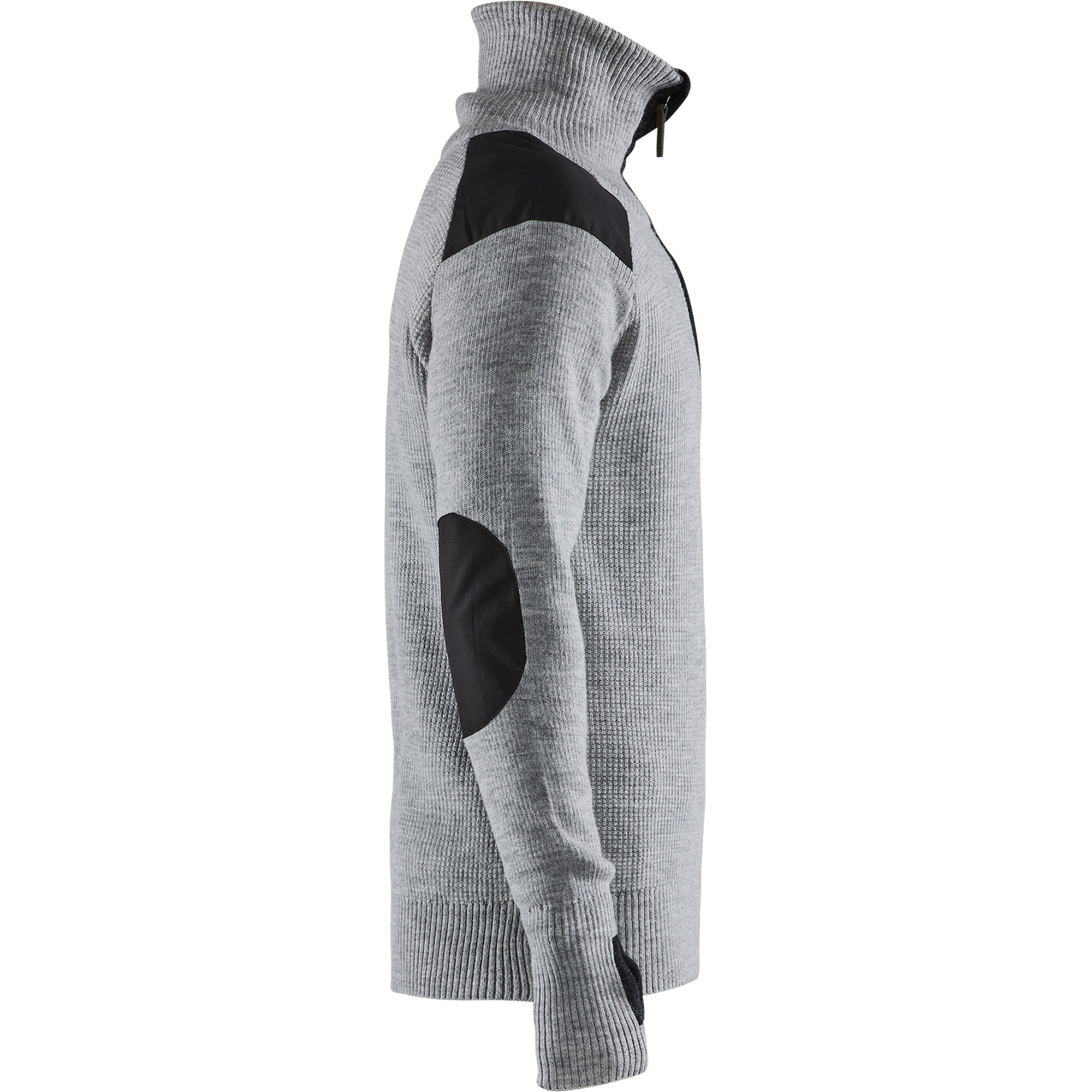 Blaklader Wool Sweatshirt, Grey Melange/Dark Grey (2)