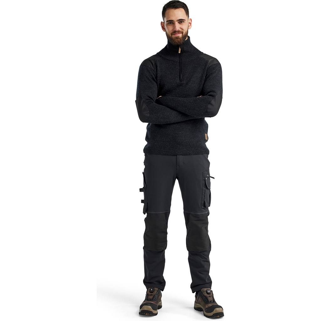 Blaklader Wool Sweatshirt, Dark Grey/Black (5)
