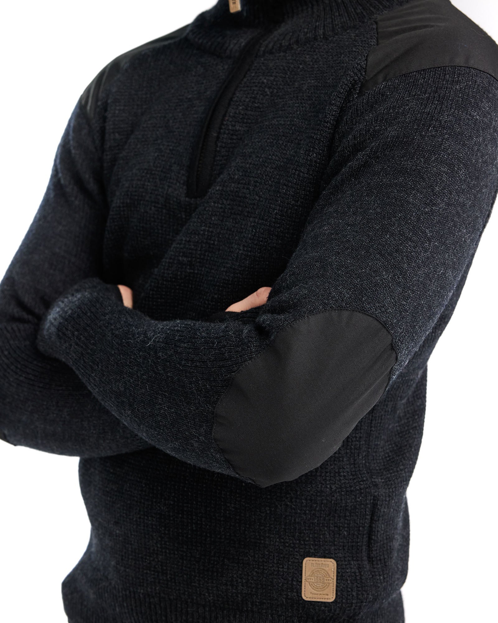 Blaklader Wool Sweatshirt, Dark Grey/Black (6)