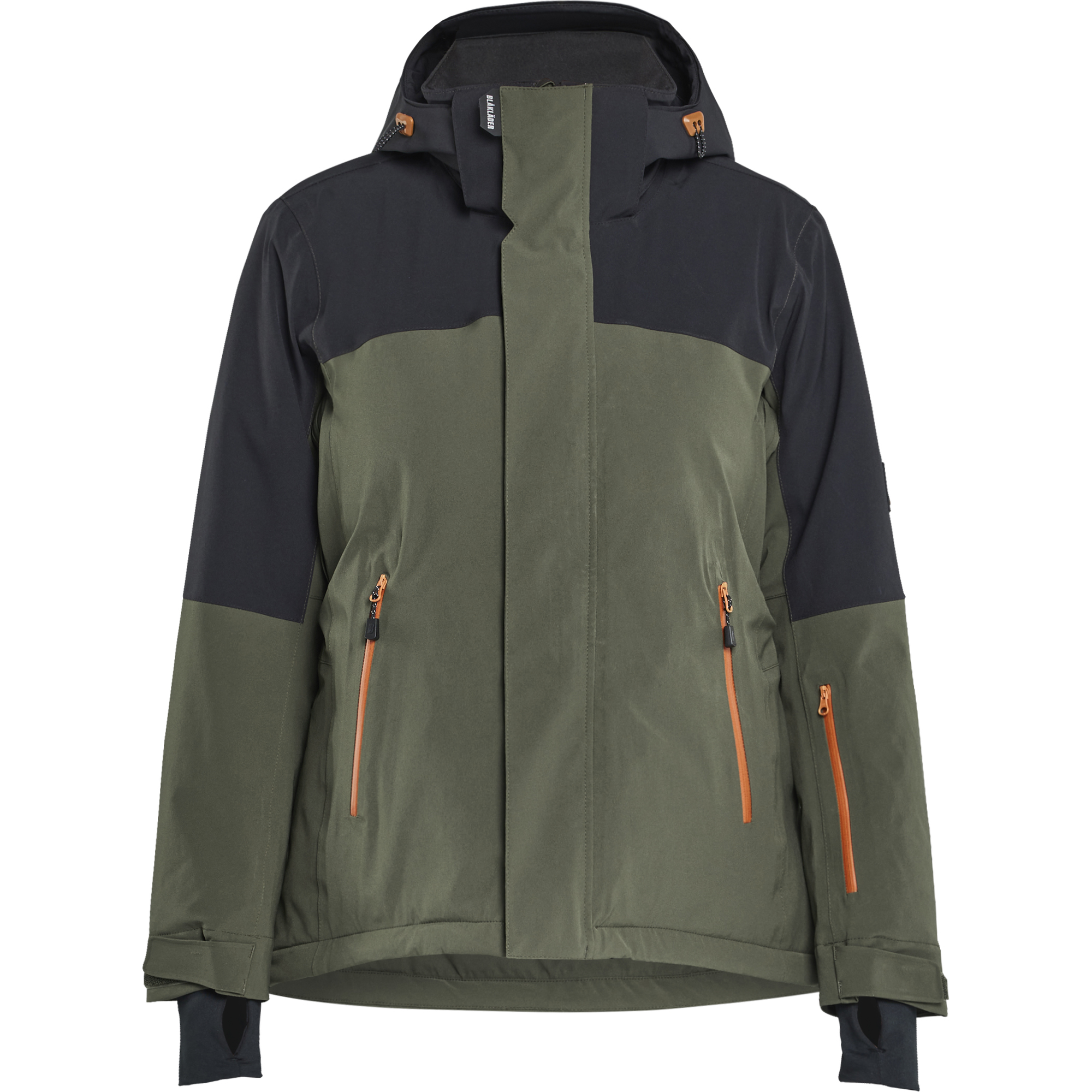 Blaklader STRIKER Ladies Stretch Winter Jacket, Forest Green/Rust