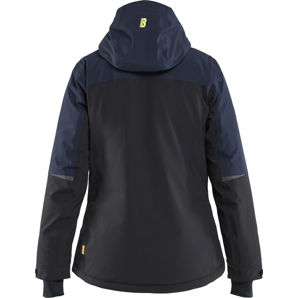 Blaklader Striker Women's Winter Jacket Stretch, Dark Navy/High Vis Yellow (4)