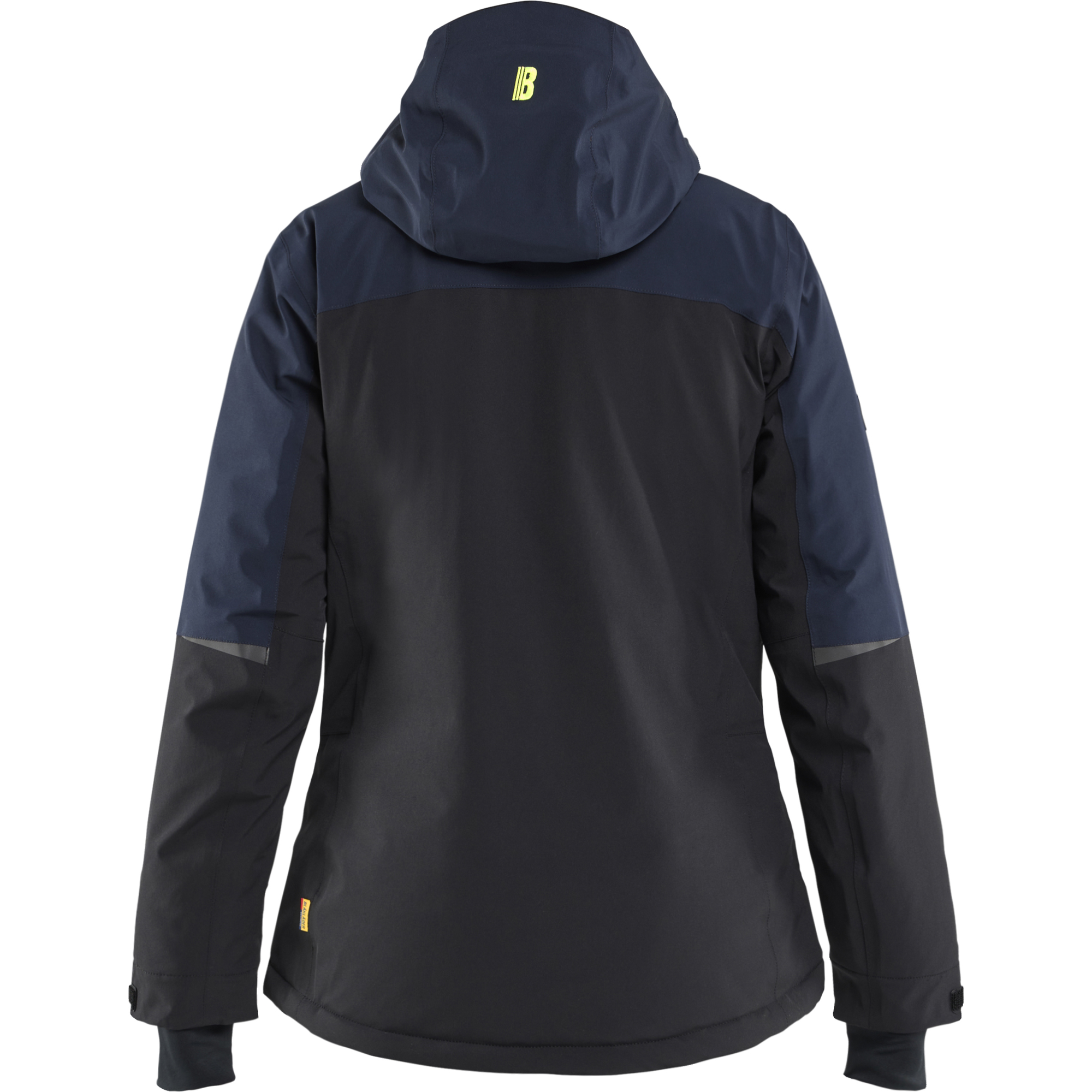Blaklader Striker Women's Winter Jacket Stretch, Dark Navy/High Vis Yellow (4)