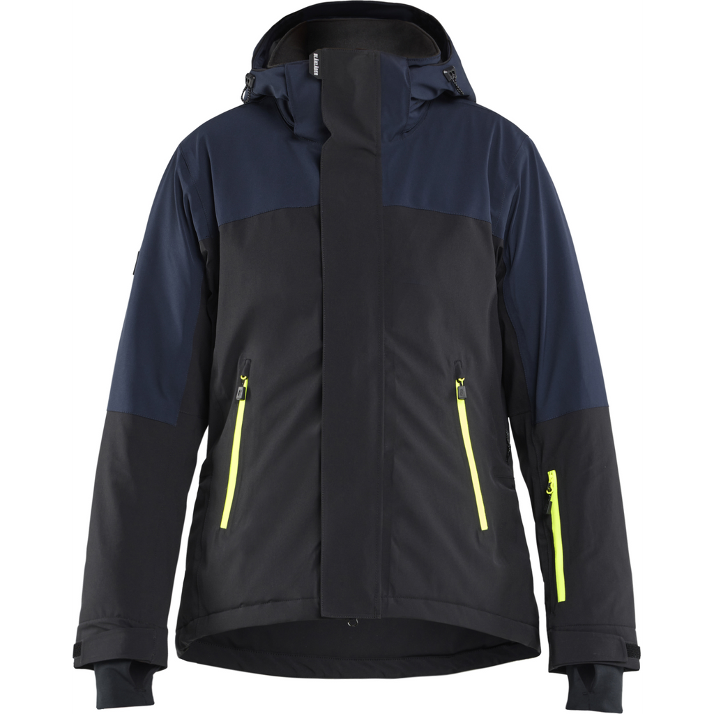 Blaklader Striker Women's Winter Jacket Stretch, Dark Navy/High Vis Yellow