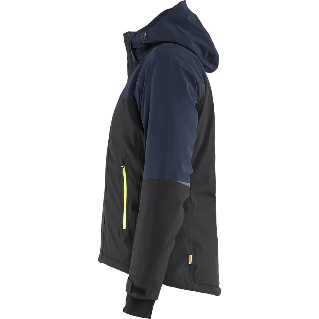 Blaklader Striker Women's Winter Jacket Stretch, Dark Navy/High Vis Yellow (3)