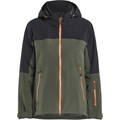 Blaklader STRIKER Ladies Stretch Shell Jacket, Forest Green/Rust