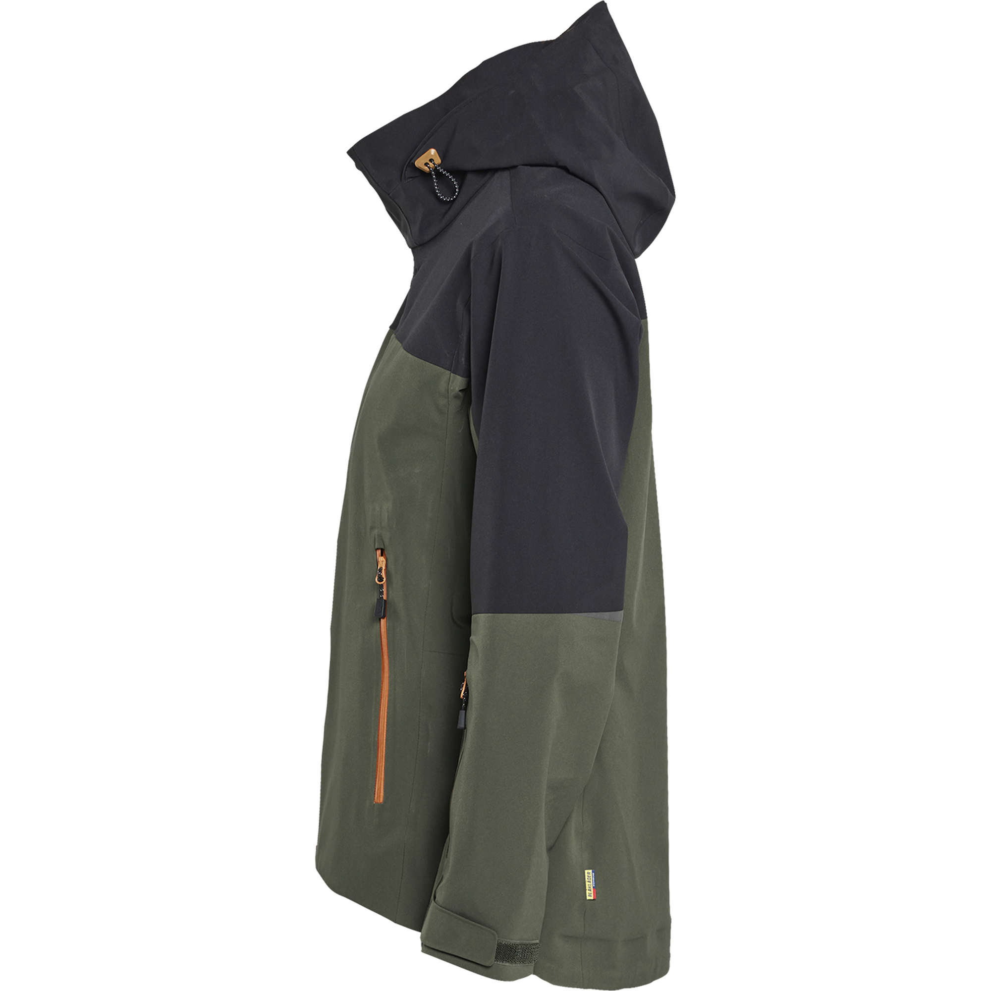 Blaklader STRIKER Ladies Stretch Shell Jacket, Forest Green/Rust (3)