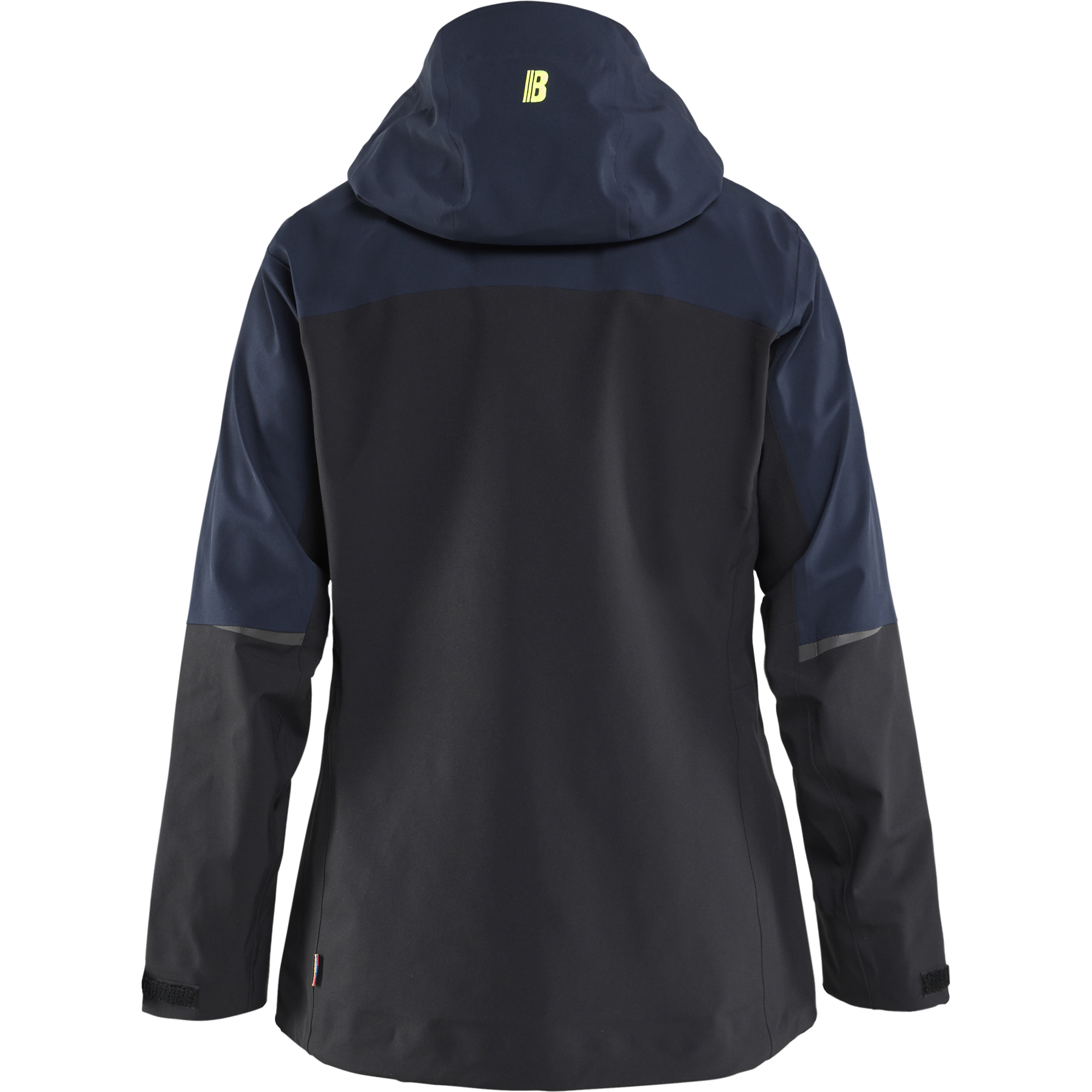 Blaklader Striker Ladies Stretch Shell Jacket, Dark Navy/High Vis Yellow (4)