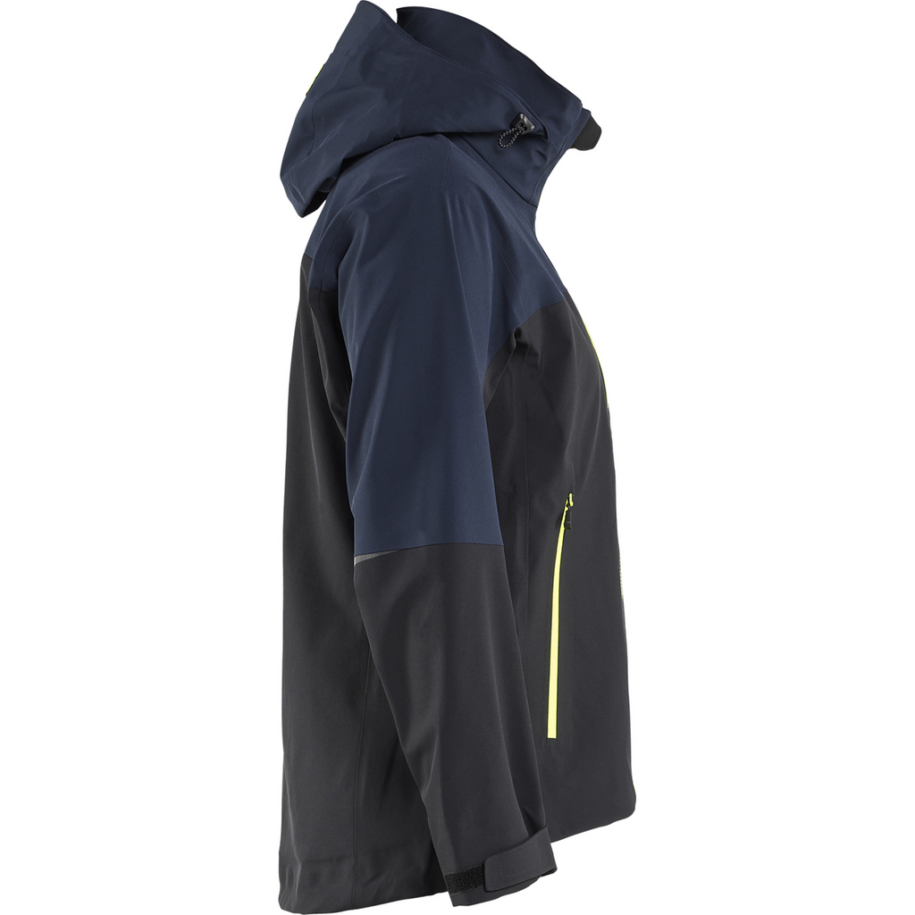 Blaklader Striker Ladies Stretch Shell Jacket, Dark Navy/High Vis Yellow (2)