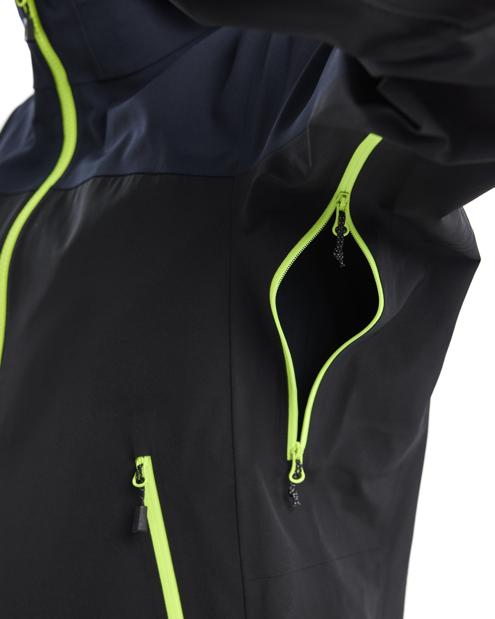 Blaklader Striker Ladies Stretch Shell Jacket, Dark Navy/High Vis Yellow (7)