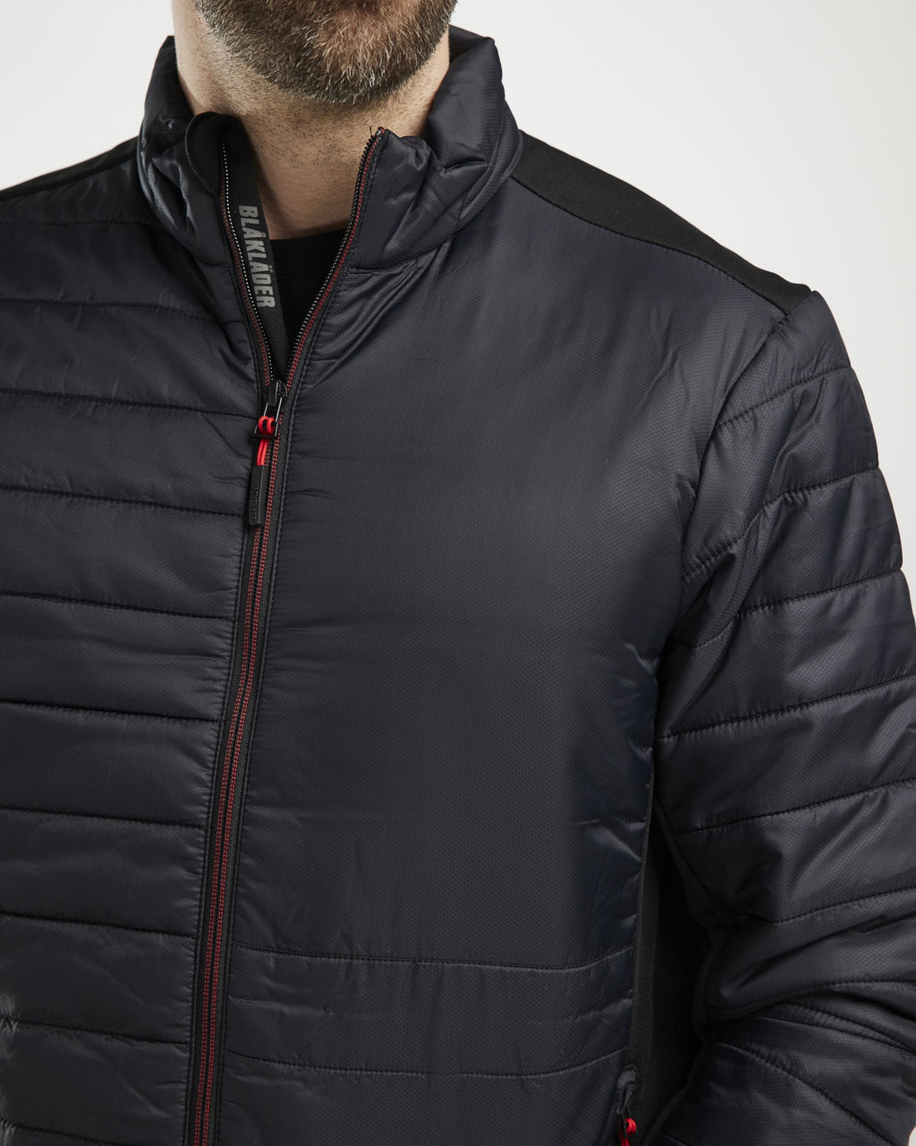 Blaklader Lined Jacket, Black/Red (6)