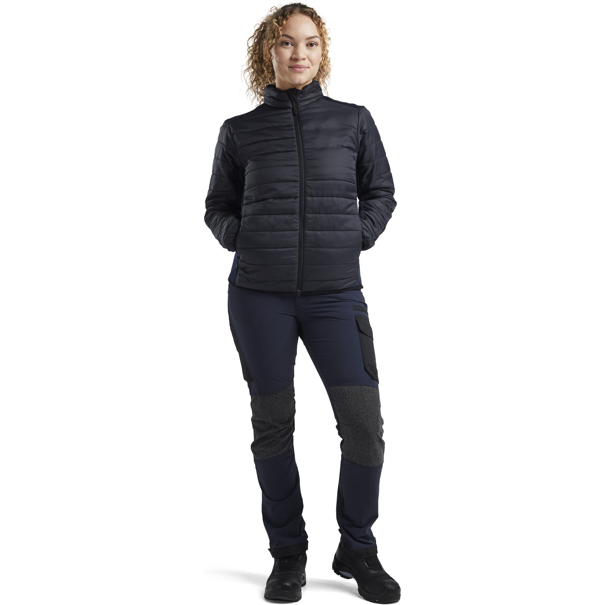 Blaklader Women's Lined Jacket, Black/Dark Navy (5)