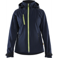 Blaklader Women's Softshell Jacket, Dark Navy/Yellow