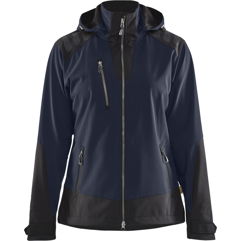 Blaklader Ladies Softshell Jacket, Dark Navy/Black