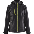 Blaklader Women's Softshell Jacket, Black/Yellow