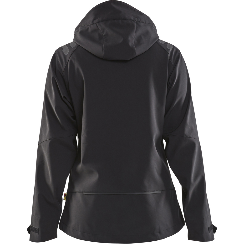 Blaklader Ladies Softshell Jacket, Black/Red (4)