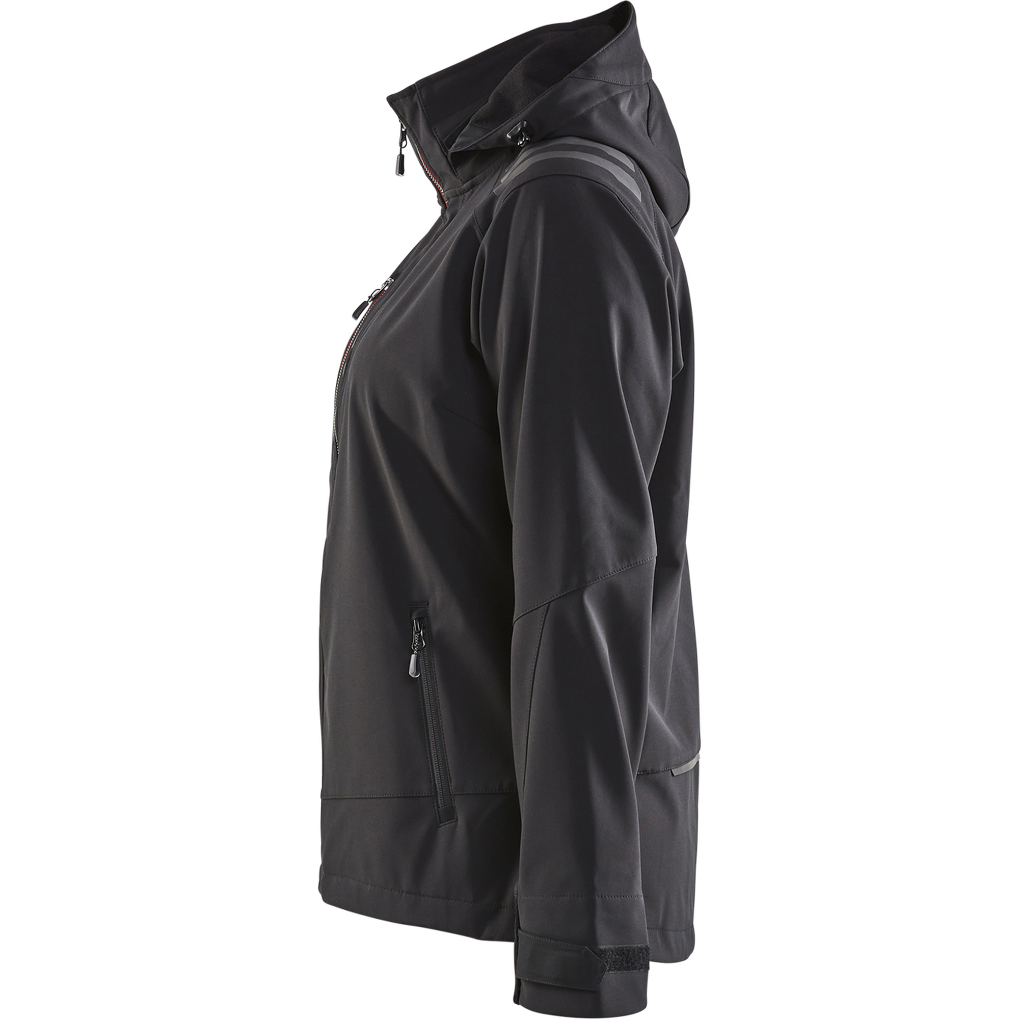 Blaklader Ladies Softshell Jacket, Black/Red (3)