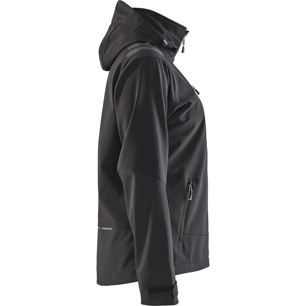 Blaklader Ladies Softshell Jacket, Black/Red (2)