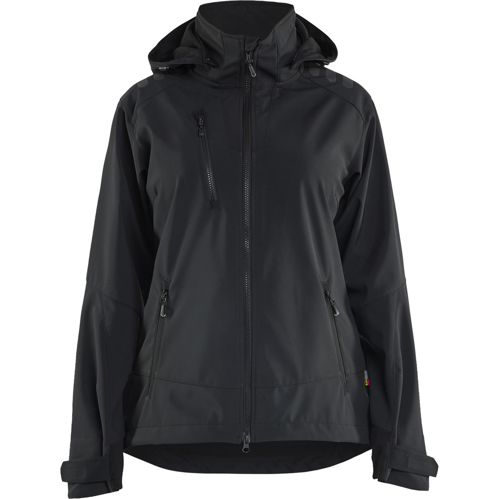 Blaklader Ladies Softshell Jacket, Black/Black