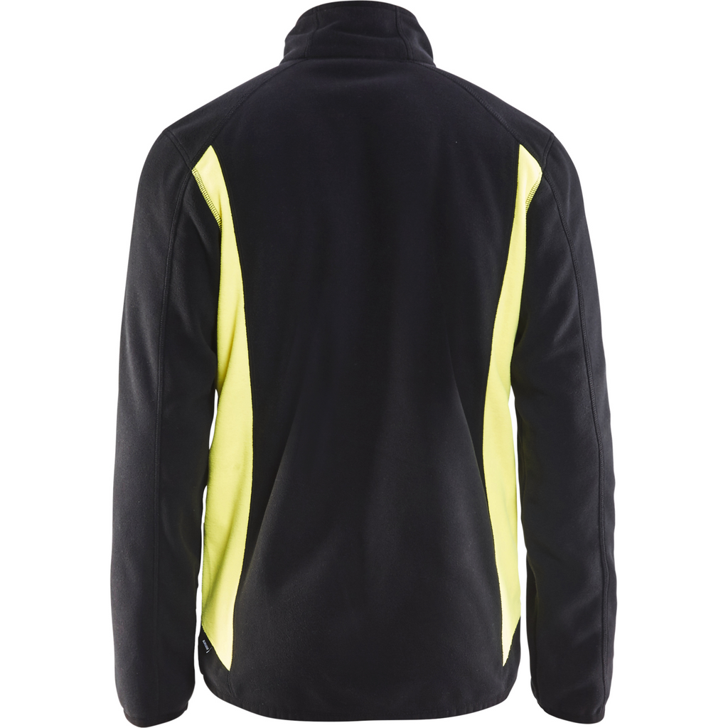 Blaklader Fleece Jacket, Black/Yellow (3)