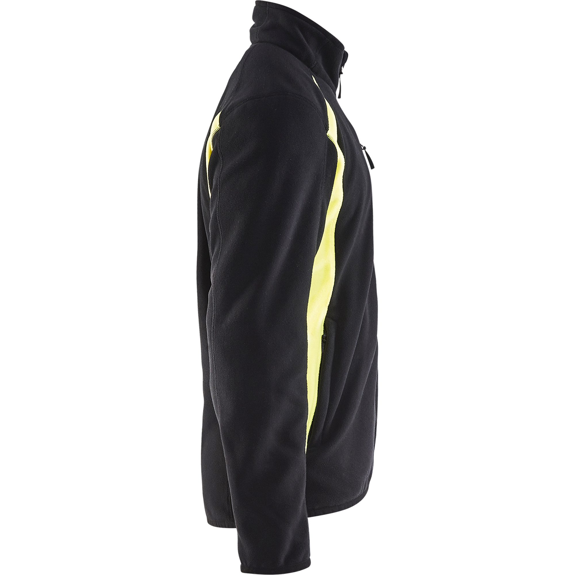 Blaklader Fleece Jacket, Black/Yellow (2)