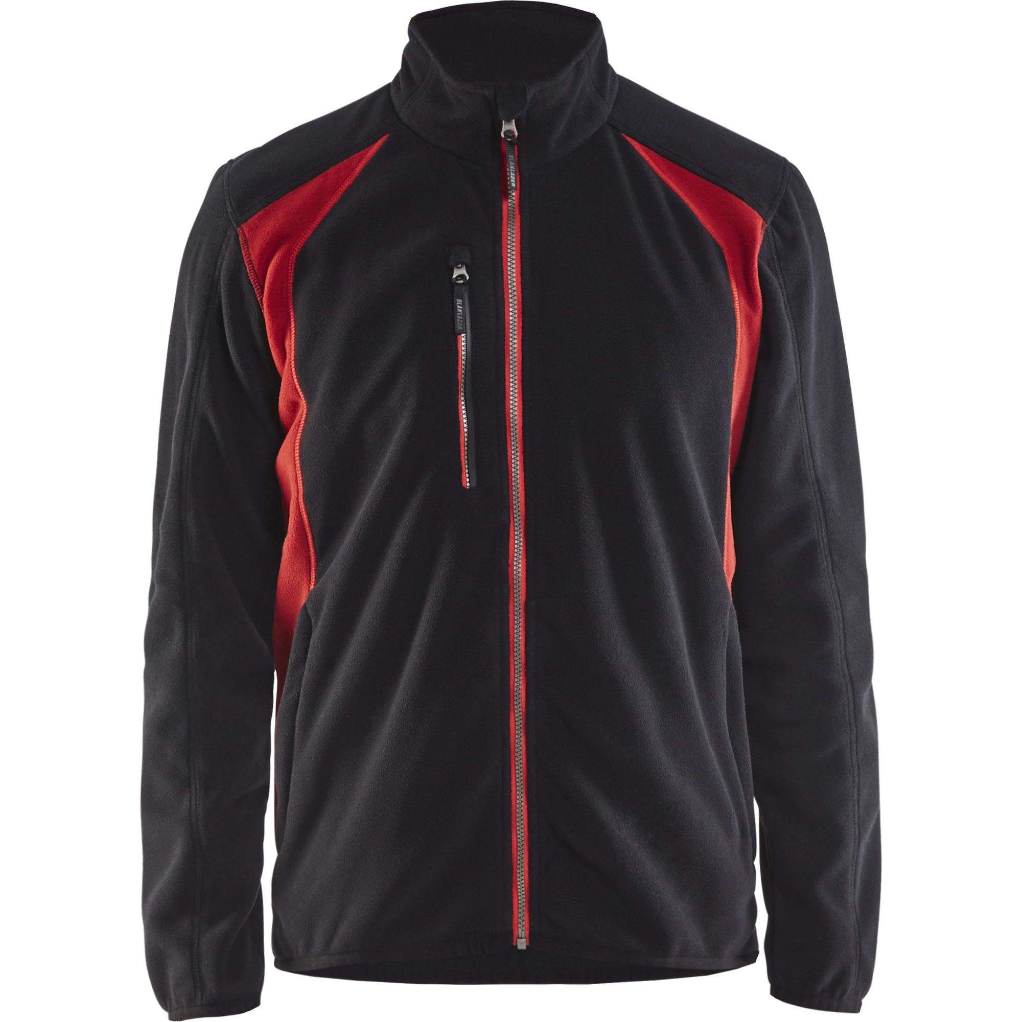 Blaklader Fleece Jacket, Black/Red