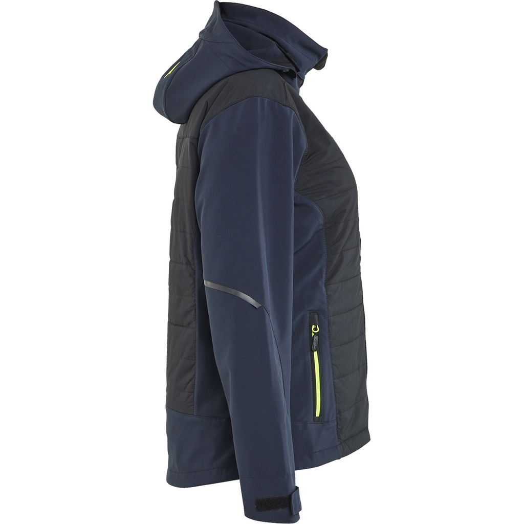 Blaklader Ladies Hybrid Jacket, Dark Navy/Yellow (2)