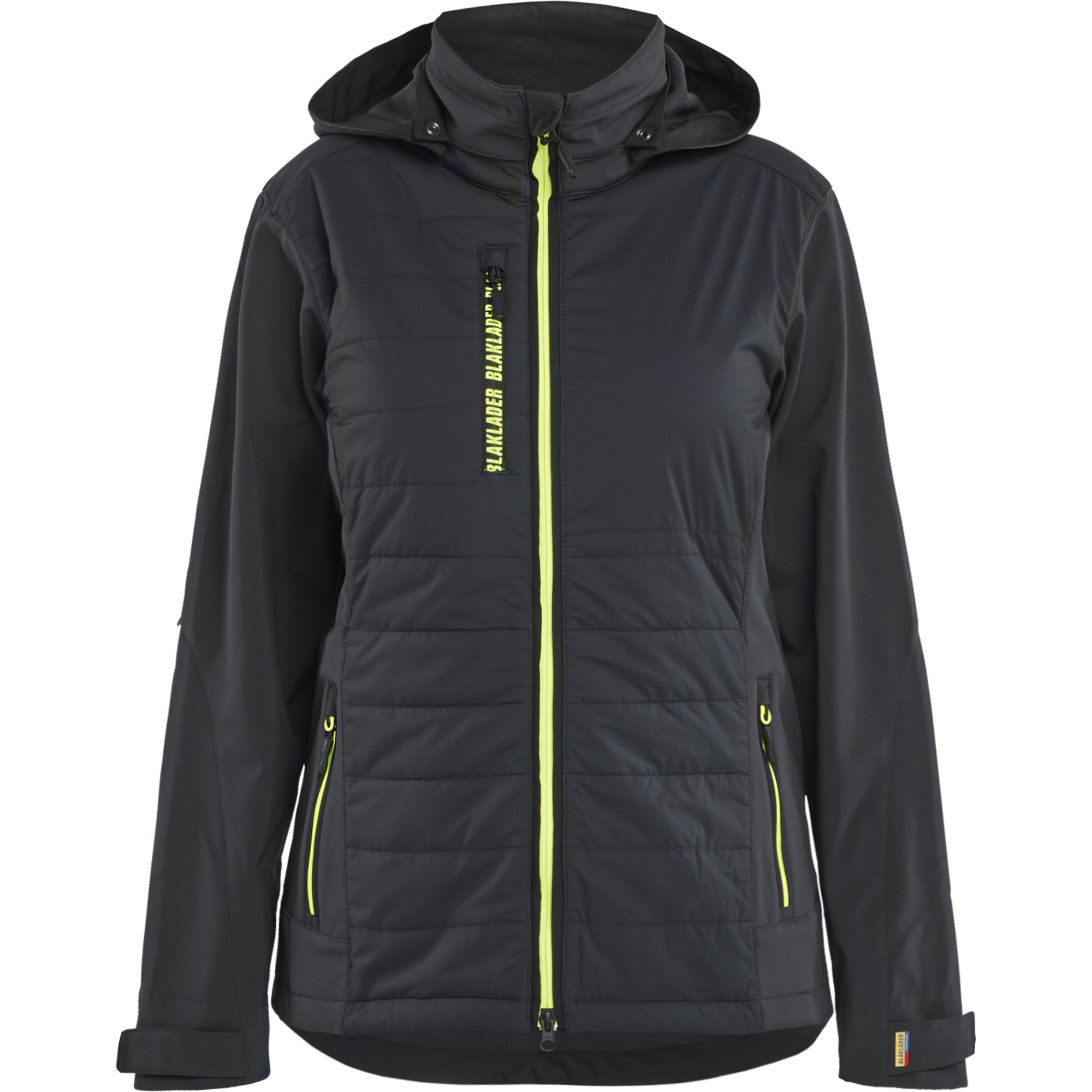 Blaklader Women's Hybrid Jacket, Black/Yellow