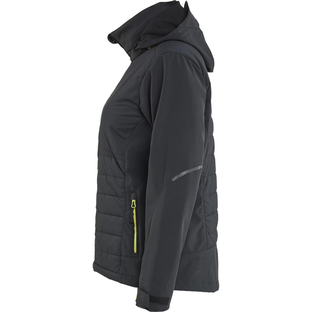Blaklader Women's Hybrid Jacket, Black/Yellow (3)