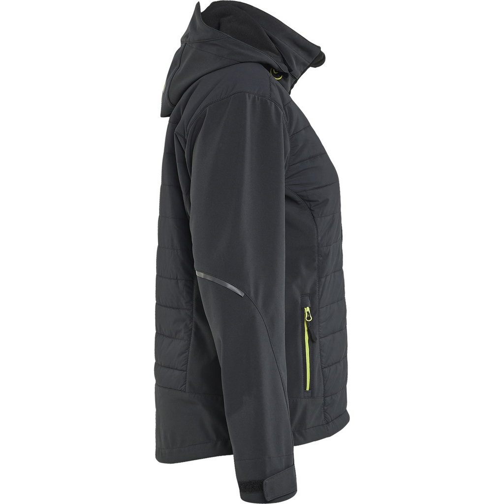 Blaklader Women's Hybrid Jacket, Black/Yellow (2)