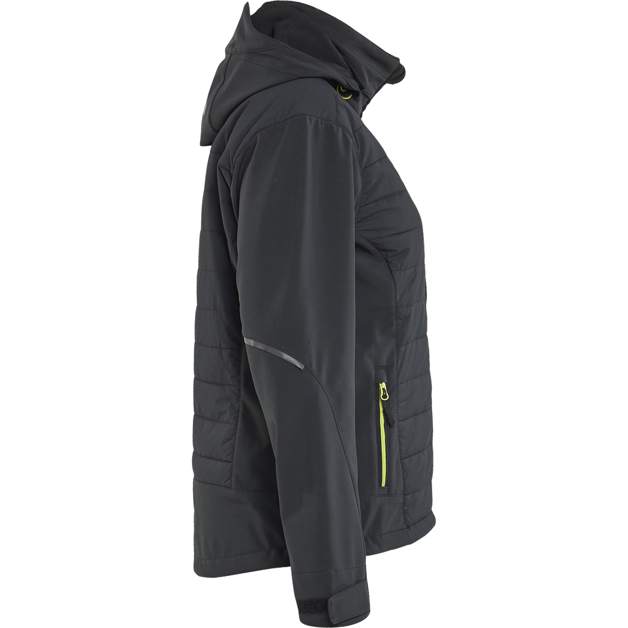 Blaklader Women's Hybrid Jacket, Black/Yellow (2)