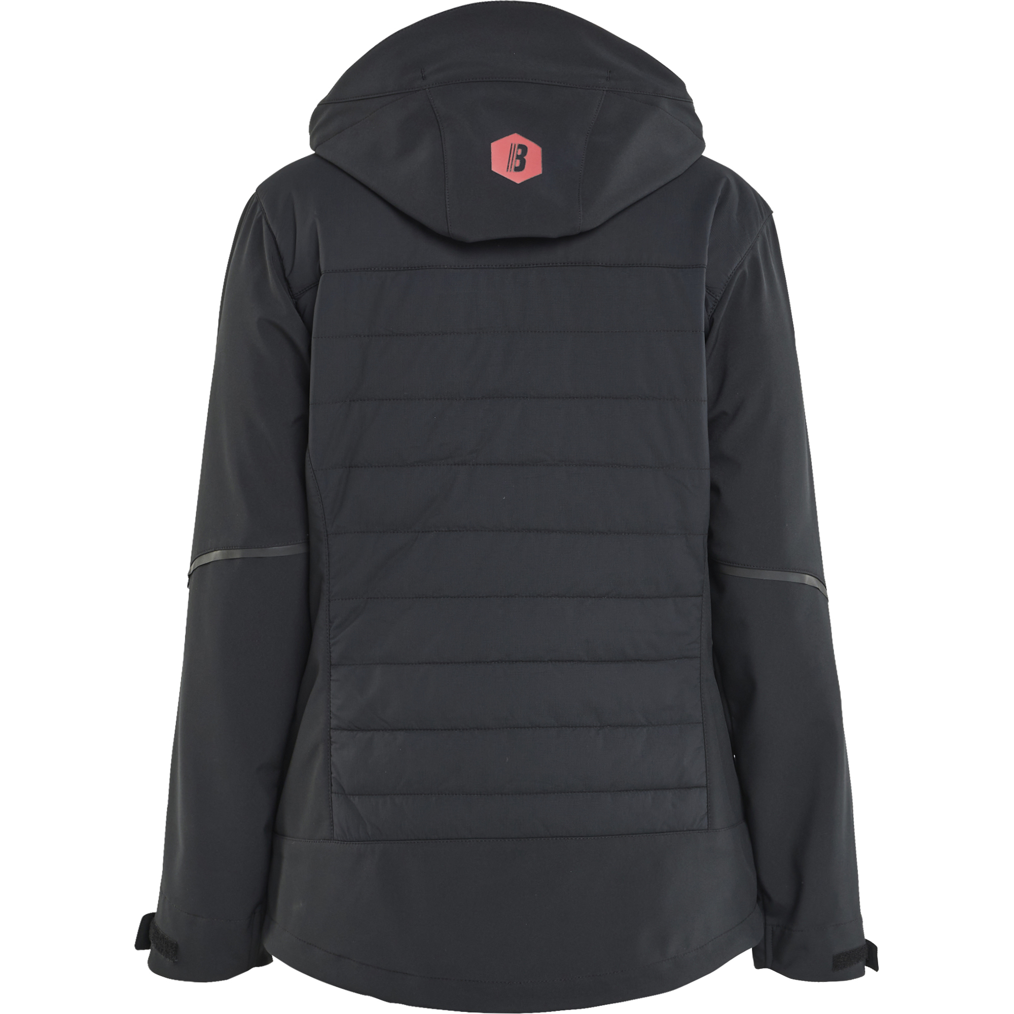 Blaklader Ladies Hybrid Jacket, Black/Red (4)