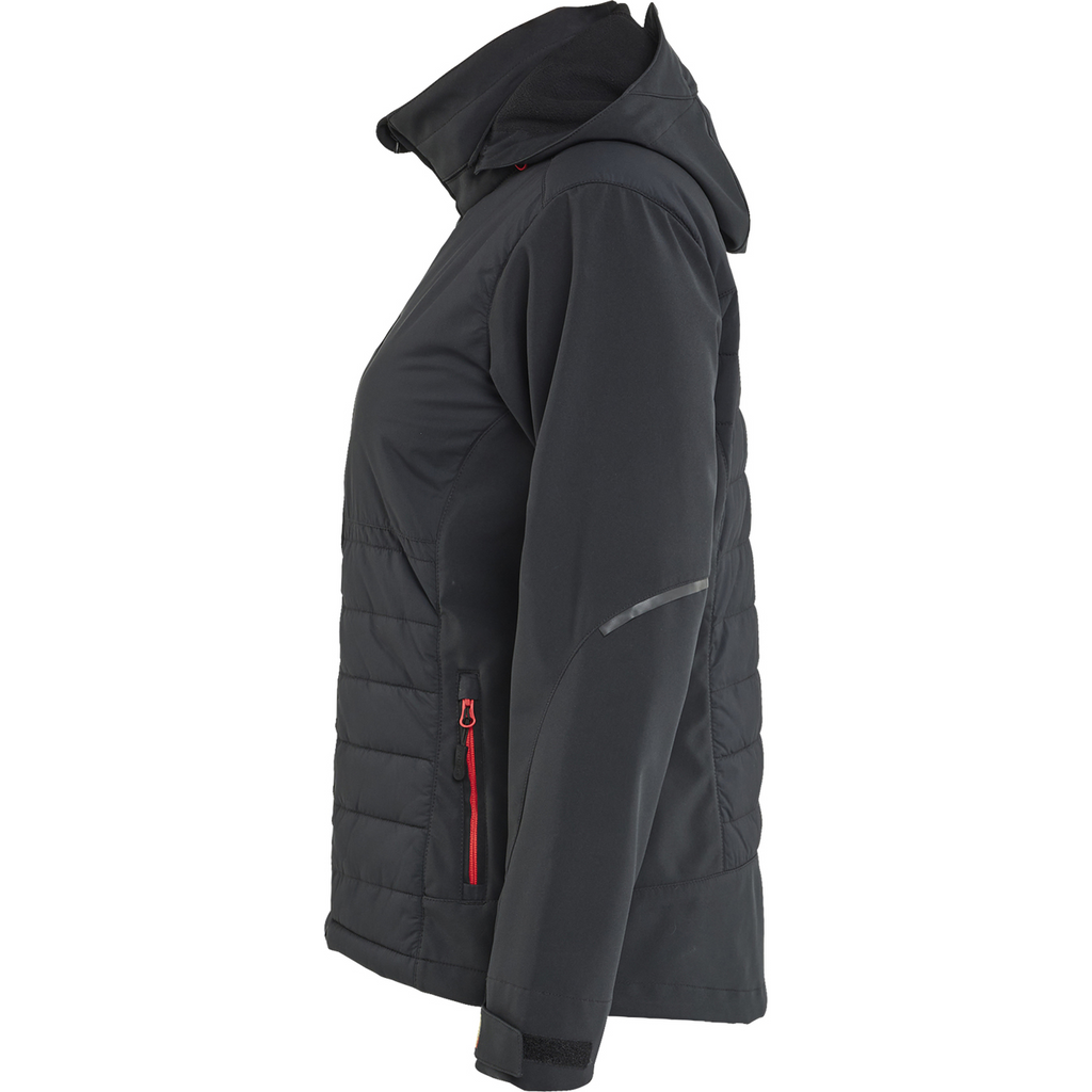 Blaklader Ladies Hybrid Jacket, Black/Red (3)